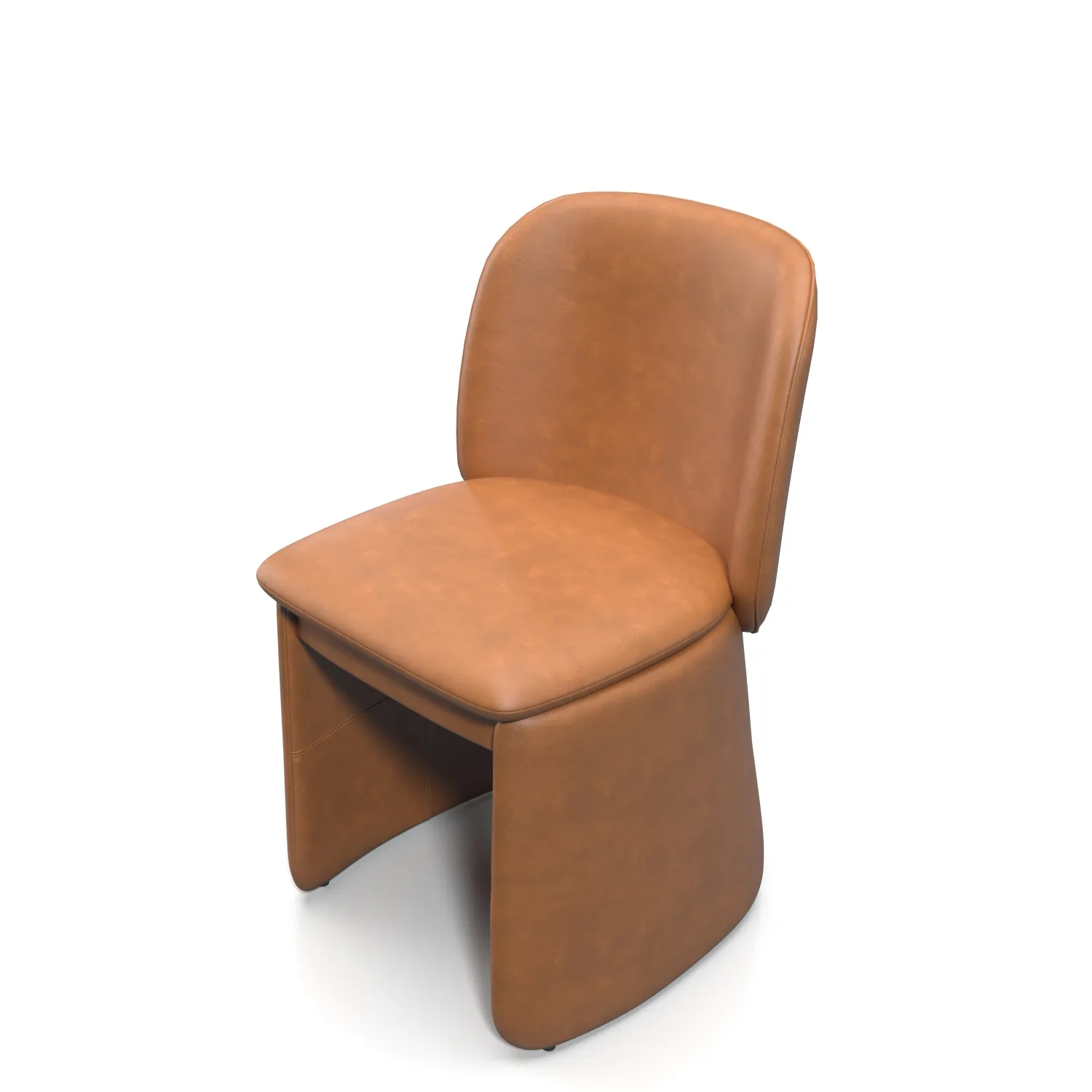 Evie Leather Dining Chair PBR 3D Model_06